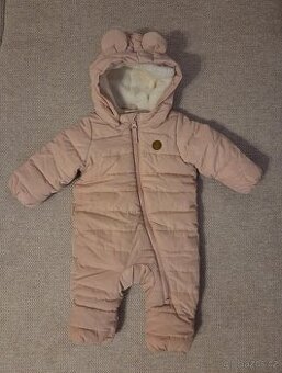 Zimní novorozenecká kombinéza