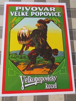 Plechové cedule Velkopopovický kozel, Piv. Krušovice