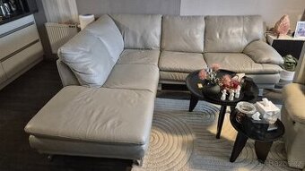 Kožená rohová sedačka