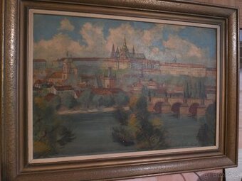 Obraz Prahy , Evžen Zábrž Zbraslavský  7.8.1906 Žďár n Sáz.