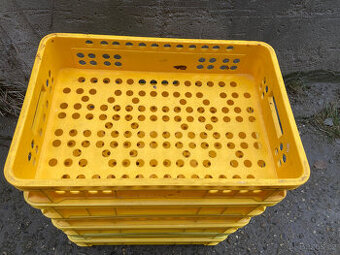 Přepravka plastová děrovaná pekařská nízká 80 kč - 1