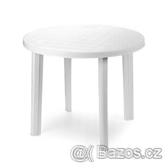 plastový kulaty stolek