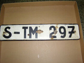 Prodám: historická automobilová SPZ z let 1946 - 1950