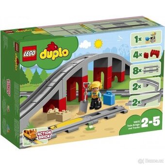 Lego DUPLO 10872 Doplňky k vláčku – most a koleje