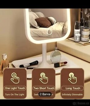 Make-up dotykové zrcadlo s osvětlením, nové.