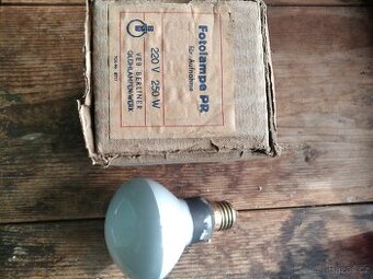 Retro fotolampa žárovka , NDR