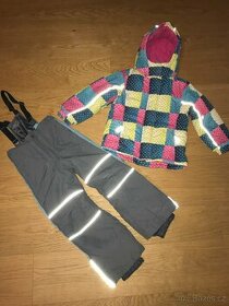 Zimní dívčí nepromokavý set lyž. bunda a kalhoty 122 - 1
