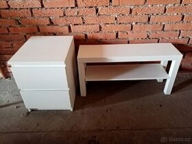 Skříňka (noční stolek) a polička - 1
