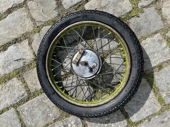 Jawa, kolo 2,75x16 včetně brzd. štítu a osy