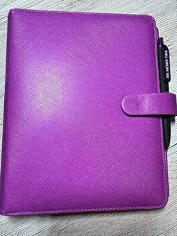 Desky k diáři Filofax - malinové