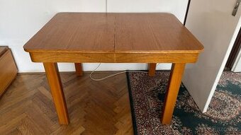 Retro rozkládací stůl – masivní, zachovalý