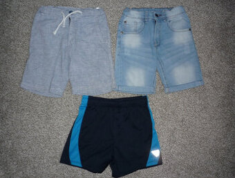 Kraťasy funkční,džínové,plátěné H&M TCM 122-128
