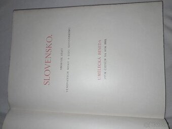 Slovensko,,Sborník stati věnovaných kraji a lidu slovenském - 1