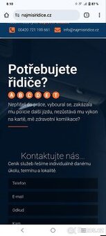 www najmisiridice.cz hledáte řidiče
