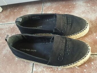 Černé espadrilky Calvin Klein Jeans