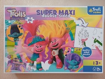 Trefl Oboustranné puzzle Trollové 3 Šťastný Trollí den