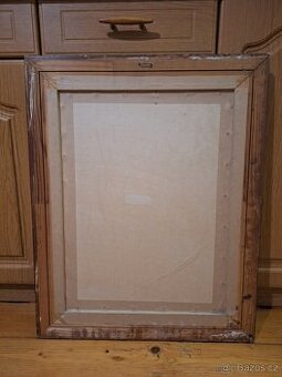 Reprodukce: Rembrandt – Autoportrét se Saskii, dřevěný rám