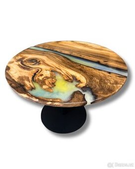 Epoxidový stůl Python - 68 cm průměr