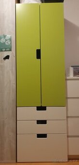 IKEA STUVA dětská vysoká skříň, zeleno-bílá
