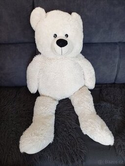 Velký plyšový medvěd bílý
