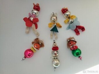 Staré ozdoby -různé- vánoční ozdoby, baňky