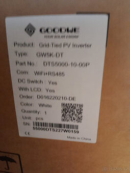 Střídač GoodWe GW5K-DT třífázový