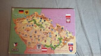 Mapa puzzle ČR