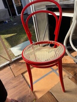 4ks židle Thonet č.14 s výpletem