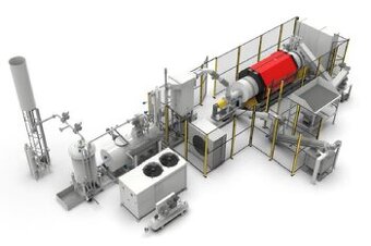 Technologie ERVOeco E1 - systém kontinuální pyrolýzy odpadu