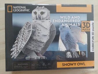 3D puzzle sova sněžná-nová