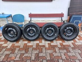 Plechové disky 15" + zimní pneumatiky 195/65 15R