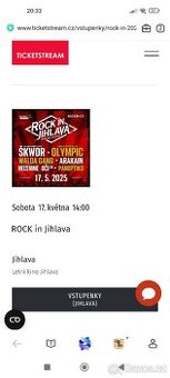 Vstupenka do Jihlavy