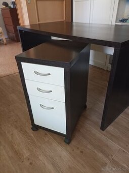 Stůl a zásuvky pojízdné IKEA