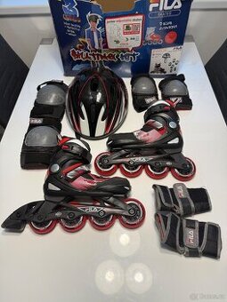 Rostoucí inline brusle Fila set