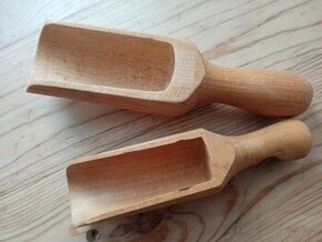 2x Dřevěná lopatka na čaj - 1