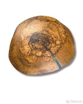 Epoxidový stůl buk - průměr 60-70cm - 1