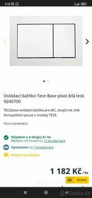 WC tlačítko tece a splachovací systém tece