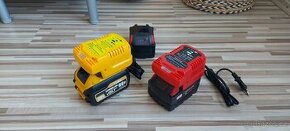 Mini nabíječky 230V, pro Aku DeWALT/ Milwaukee M18V.