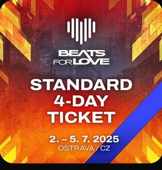 4 denní vstupenka na Beats for love