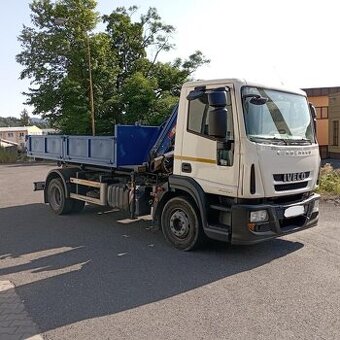 Iveco 160E21 - kontejner + hydraulická ruka