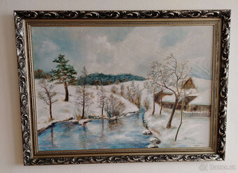 Obraz - zima na Vysočině, Jaroslav Nosek