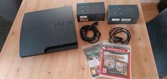 Playstation 3 Slim 500 GB+ 2 ovladače + 2 hry