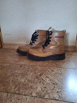 Kožené boty Steel vel.37