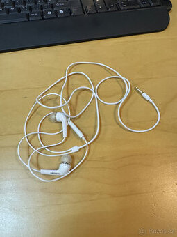 Samsung originální sluchátka bílá - nepoužitá, 3.5mm jack