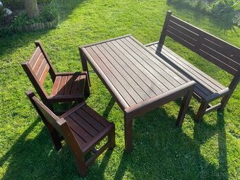 Venkovní dětský sedací set ze dřeva