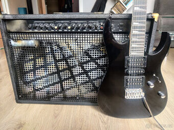 kombo Laney lx120 plus kytara Ibanez gio