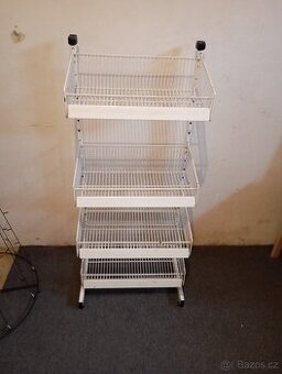 Stojan kovový se 4 košíky