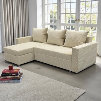 Béžová rozkládací sedačka . Nové zboží 