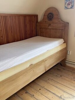 2ks krásná retro postel s čelem