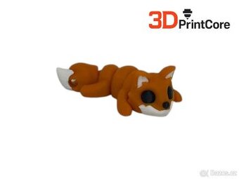 Flexi Mini Fox – pohyblivý model oranžová